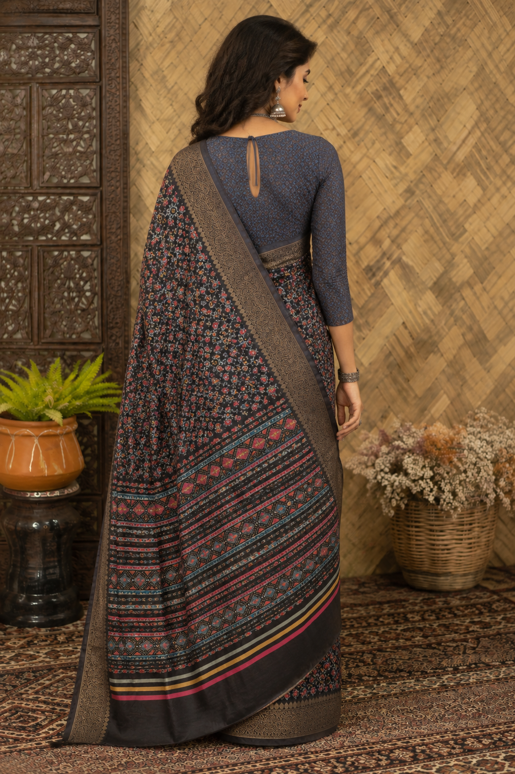 Rajsi Digital woven Soft Silk Saree